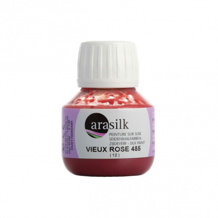Краска для росписи по ткани "Arasilk" 50 мл, №485 Увядшая роза