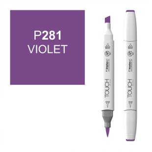 Маркер Touch Twin "Brush" цвет P281 (фиолетовый)
