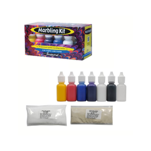 Набор для марморирования Jacquard "Marbling Kit" 6 красок + вспомогательные материалы в картонной упаковке