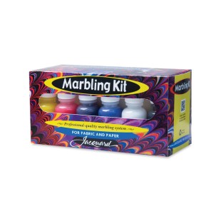 Набор для марморирования Jacquard "Marbling Kit" 6 красок + вспомогательные материалы в картонной упаковке