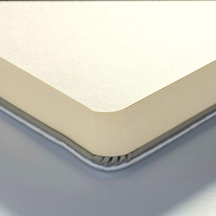 Блокнот для зарисовок Art Creation "Shiny Silver" 9х14см, 80л, 140гр/м² (металлик, твердая обложка)