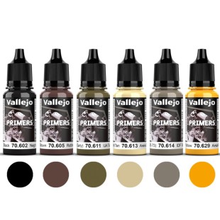 6 полиуретановых грунтов "Primers" №602, 605, 611, 613, 614, 629, 17мл