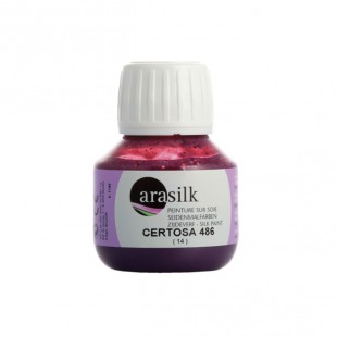 Краска для росписи по ткани "Arasilk" 50 мл, №486 Розово-сиреневый
