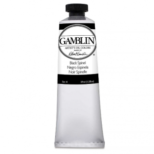 Масляная краска Gamblin "Artist" Black Spinel (черный), туба 150мл