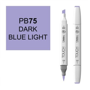 Маркер Touch Twin "Brush" цвет PB75 (голубой темный)