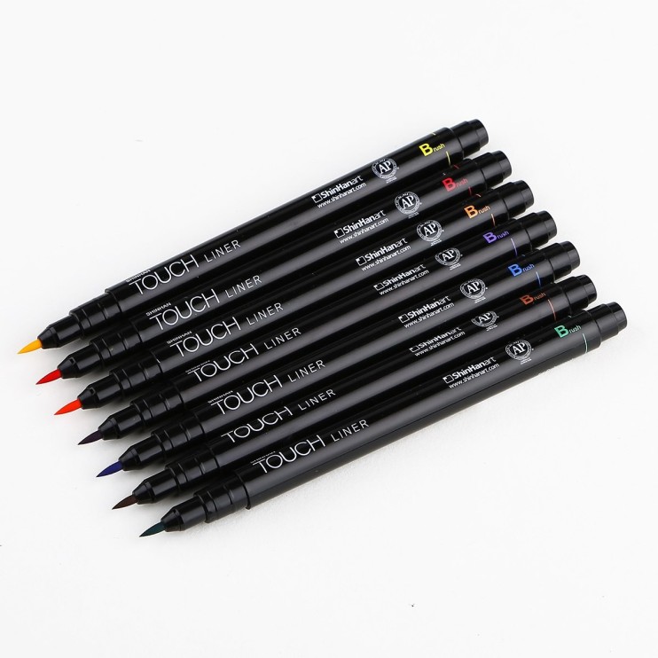Набор капиллярных ручек Touch Liner "Brush" 7 штук (цветные)