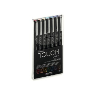 Набор капиллярных ручек Touch Liner "Brush" 7 штук (цветные)