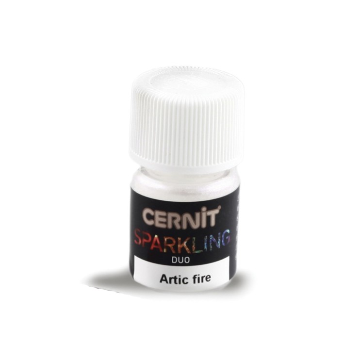 Пудра для полимерных масс Cernit "Sparkling Duo" Арктический огонь, 2 гр