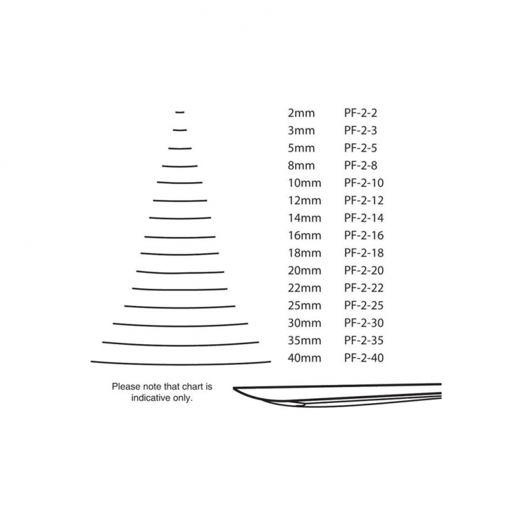 Стамеска прямая полукруглая Pfeil "CHISEL" 2/25