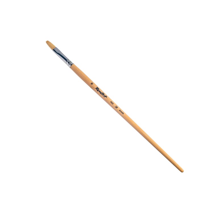 Щетина плоская "1622" №10 длинная лаковая ручка