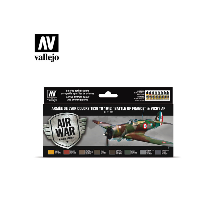 Набор 8 красок Model Air "Battle of France" 71.626