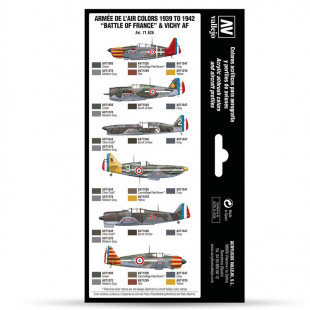 Набор 8 красок Model Air "Battle of France" 71.626