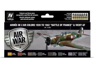 Набор 8 красок Model Air "Battle of France" 71.626