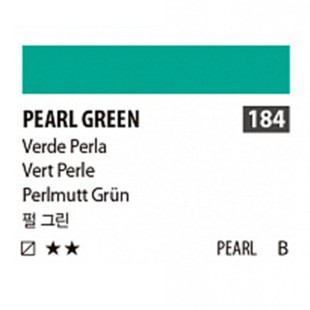 Краска акриловая Shinhan "Essence" №184 Зеленый перламутровый, туба 50мл