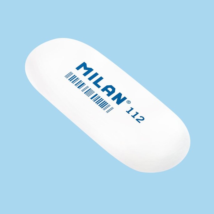 Ластик каучуковый Milan "112" овальный большой (7,3 х 2,8 х 0,9 см)