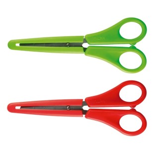 Ножницы канцелярские Milan "Basic Sunset" 147мм, цвет красный с чехлом