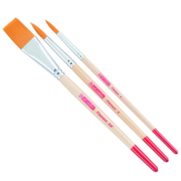 Набор синтетических кистей микс Art Creation "133M" 3 штуки