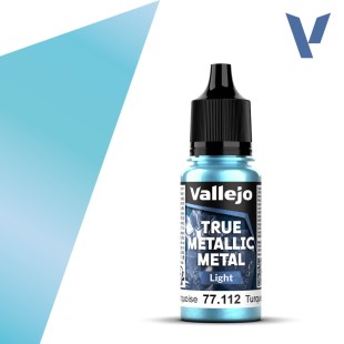 Краска акрил Vallejo "True Metallic Metal" 77.112 Hydra Turquoise, 18мл (серия Light)