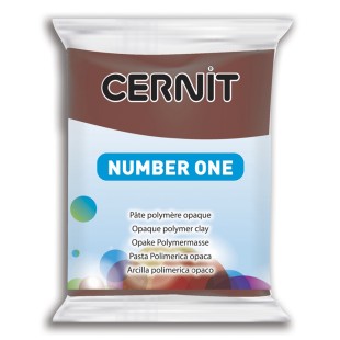 Полимерный моделин Cernit "Number One" #800 коричневый,56гр