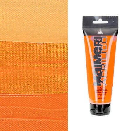 Акрил Maimeri "Acrilico" 75 мл, №052 Brilliant Orange/ Ярко-оранжевый