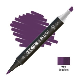 Маркер SketchMarker "Brush" V80 Баклажан