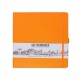 Блокнот для зарисовок Sketchmarker 20x20см, 140г/м2, 80л, твердая обложка Неоновый апельсин