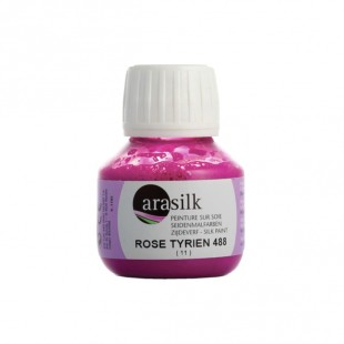 Краска для росписи по ткани "Arasilk" 50 мл, №488 Роза