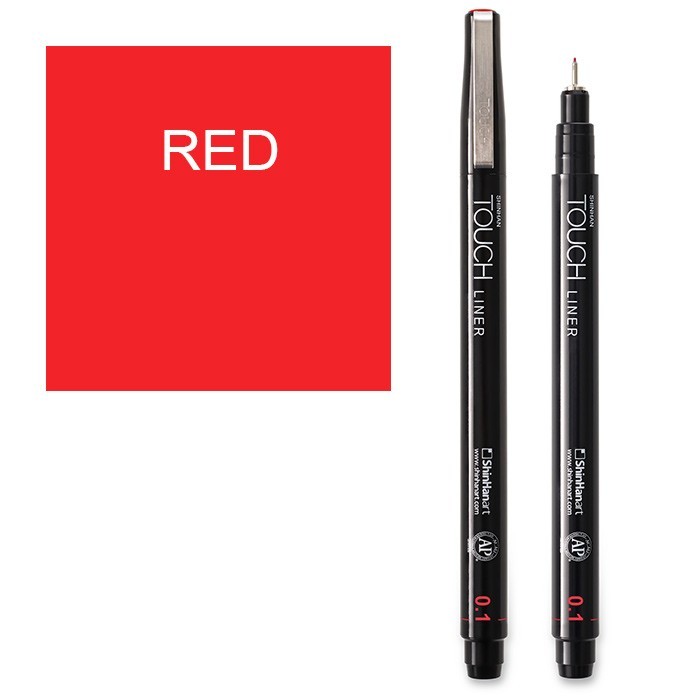 Капиллярная ручка "Touch liner" размер 0.1, red