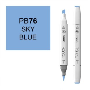 Маркер Touch Twin "Brush" цвет PB76 (небесно-голубой)