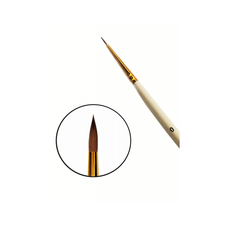 Колонок круглый Chernaya Rechka "1112" №0 длинная ручка