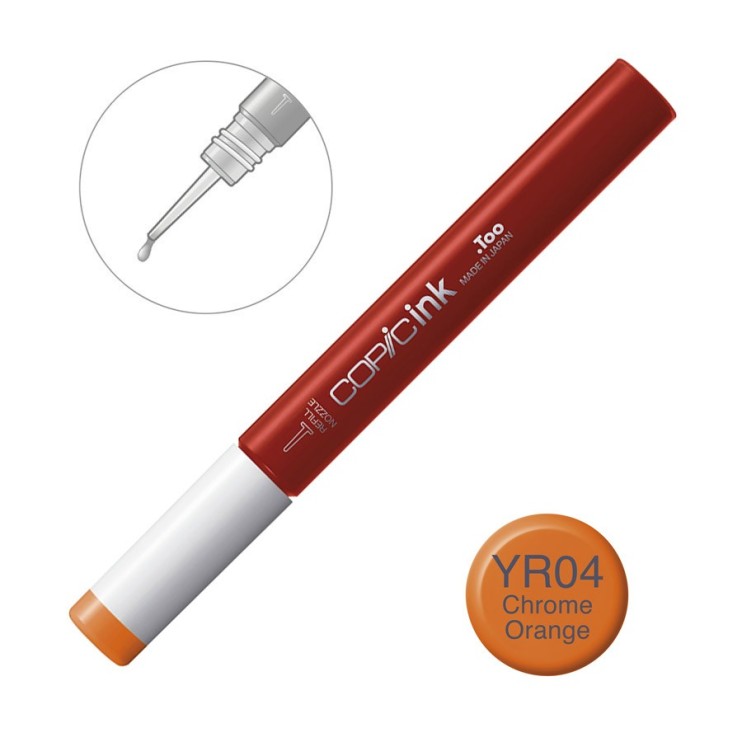 Спиртовые чернила Copic "INK" YR04 Chrome Orange (12мл)