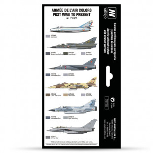 Набор 8 красок Model Air "Armée de l’Air colors post WWII" 71.627