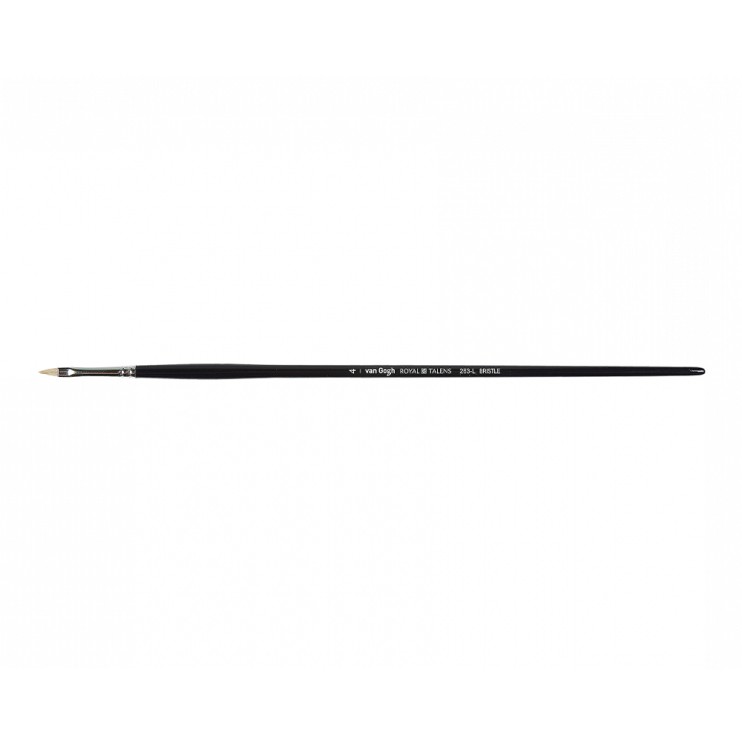 Кисть щетина овальная Royal Talens "VanGogh 263" №4, ручка длинная