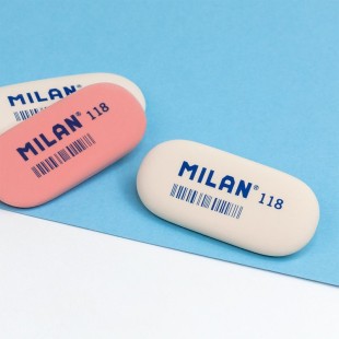 Ластик каучуковый Milan "118" овальный средний (6,3 х 2,8 х 0,9 см)