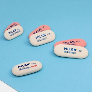 Ластик каучуковый Milan "118" овальный средний (6,3 х 2,8 х 0,9 см)