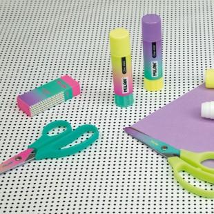 Ножницы канцелярские Milan "Basic Sunset" 134мм, цвет бирюзовый