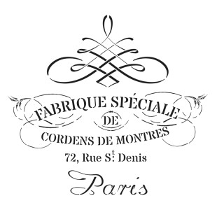 Трафарет пластиковый "Cadence" 25х25см, HDM039 Paris вензеля