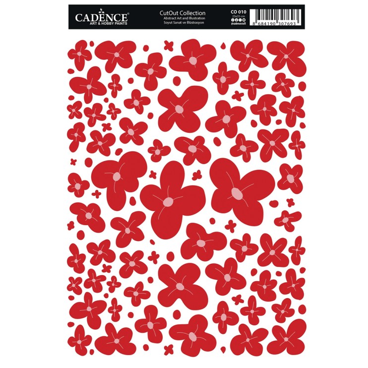 Трансфер по ткани "CutOut" 25х35см, CO-010 абстракция