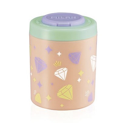 Набор точилок для карандашей Milan "Pastel Sugar Diamond" 2 отверстия, 4 штуки