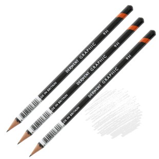 Комплект графитных карандашей Derwent "Graphic" 9H (3 штуки)