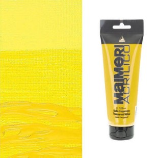 Акрил Maimeri "Acrilico" 75мл, №122 Transparent Yellow/ Желтый прочный
