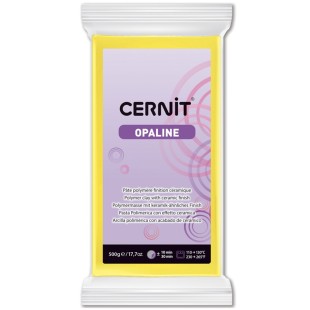 Полимерный моделин Cernit "Opaline" #017 желтый, 500 гр.