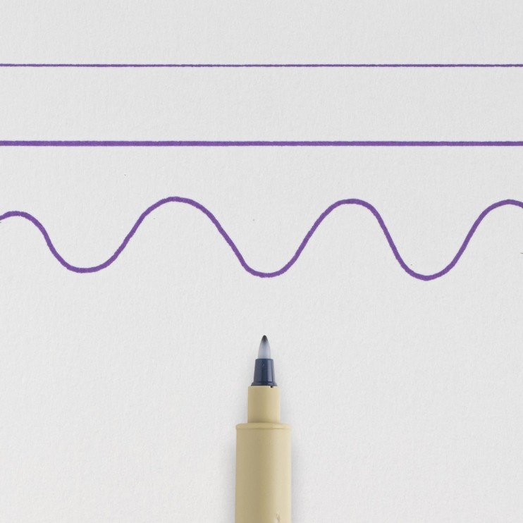 Ручка капиллярная Sakura "Pigma Micron PN" Фиолетовый (0.4-0.5мм)