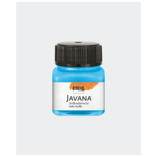 Краска нерастекающаяся по светлым тканям Kreul "Javana Tex Flash" 20мл, светло-голубой флюоресцентный