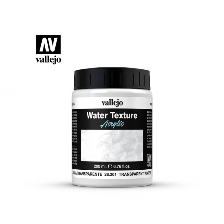 Акриловый медиум Vallejo "Transparent Water" 26.201 Эффект Прозрачная вода, 200 мл