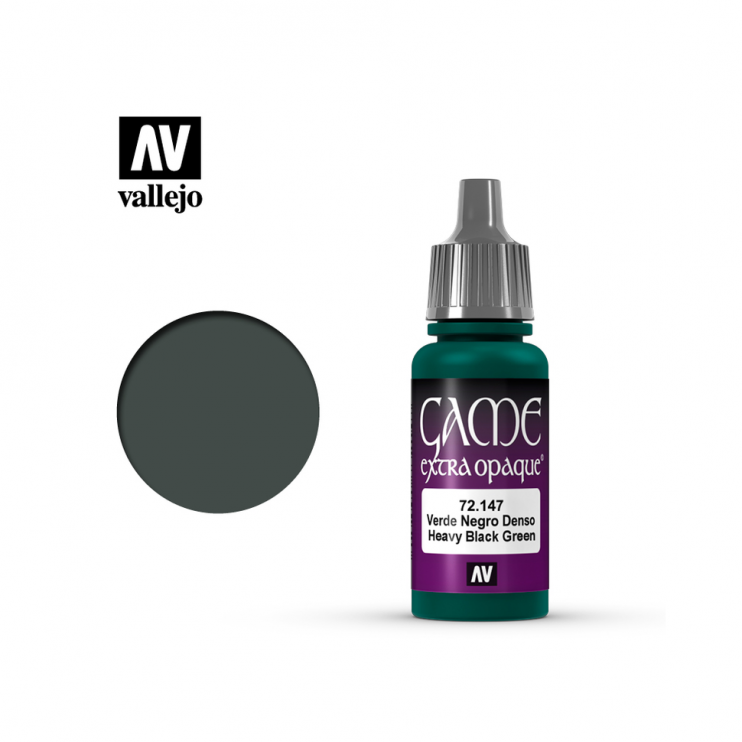 Акрил для моделизма Vallejo "Game Extra Opaque" 72.147 Heavy Black Green