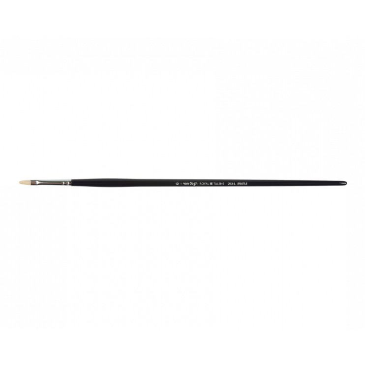 Кисть щетина овальная Royal Talens "VanGogh 263" №6, ручка длинная