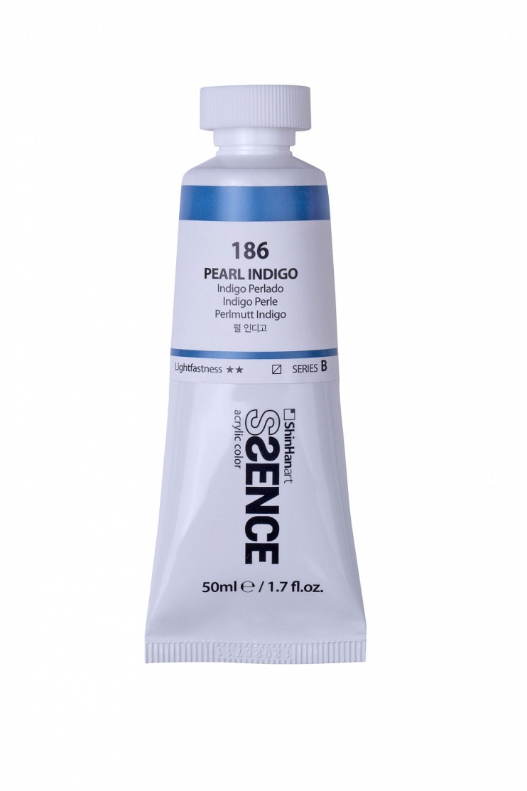 Краска акриловая Shinhan "Essence" №186 Индиго перламутровый, туба 50мл