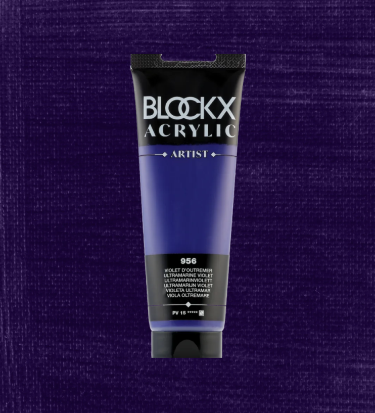 Акрил Blockx Artist №956 Ultramarine violet/ Ультрамарин фиолетовый, 120мл