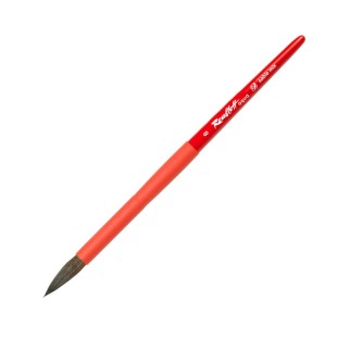 Кисть соболь-микс круглая Roubloff "Aqua Red" №8 на короткой ручке